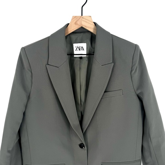 Last Chance: Zara Womens Classic Oversized Blazer Jacket Size XS - Picture 5 of 14